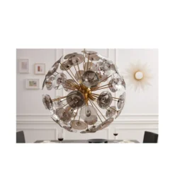 Lampa wisząca Evron Infinity 65 cm złota