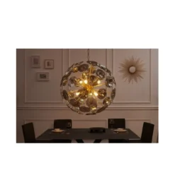 Lampa wisząca Evron Infinity 65 cm złota