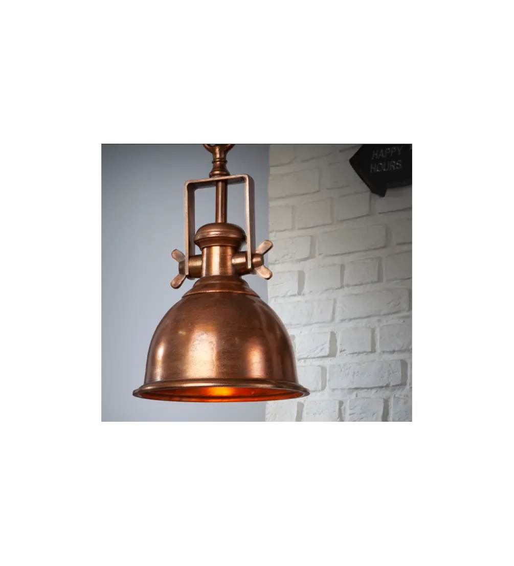 Lampa wisząca FAT 29 cm miedziana