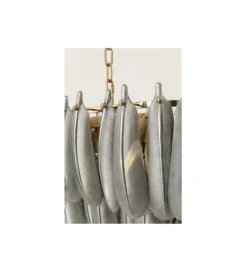 Lampa wisząca FEATHER 95 cm szara