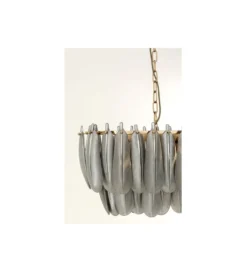 Lampa wisząca FEATHER 95 cm szara
