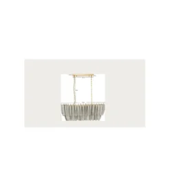 Lampa wisząca FEATHER 95 cm szara