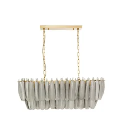 Lampa wisząca FEATHER 95 cm szara