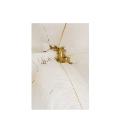 Lampa wisząca FEATHER PALM 87 cm biała
