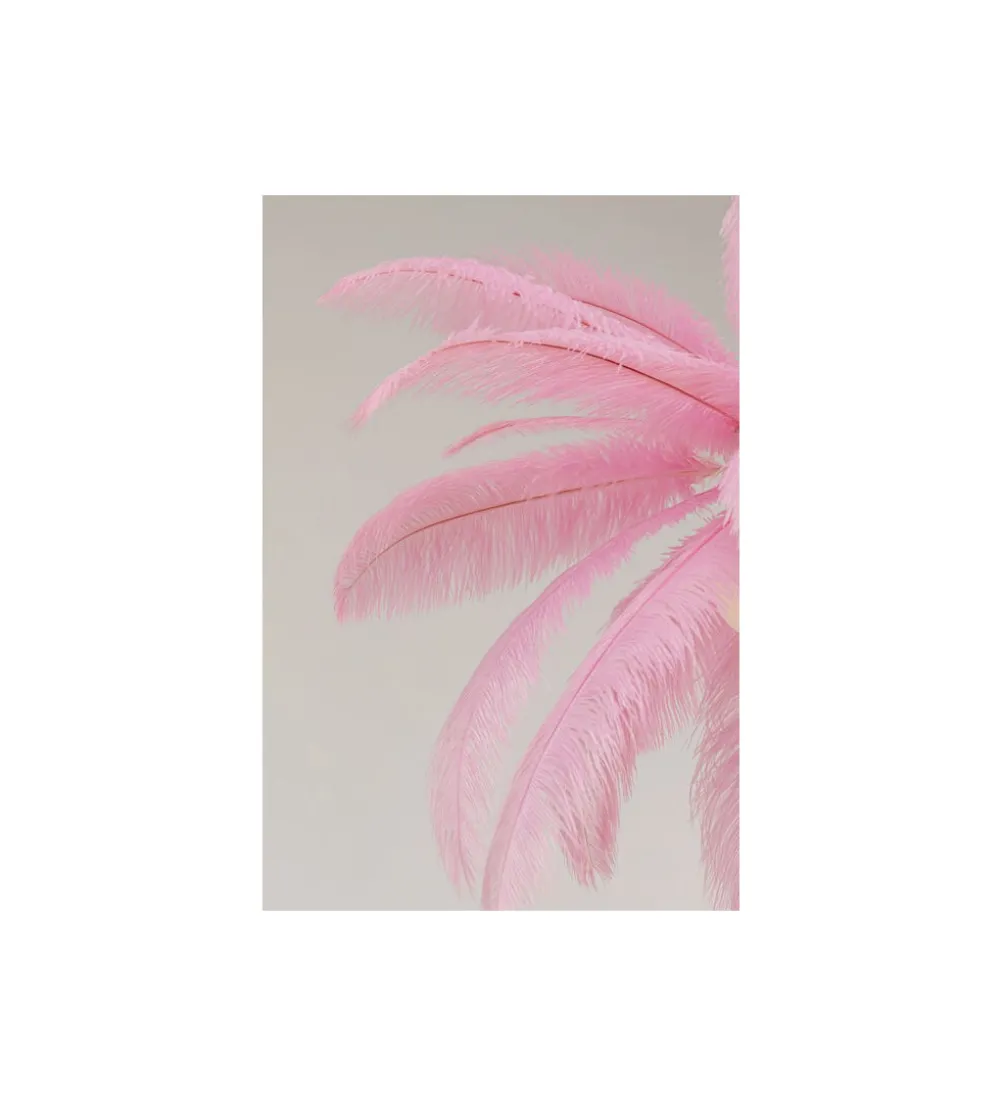 Lampa wisząca Feather Palm 87 cm różowa