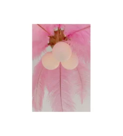 Lampa wisząca Feather Palm 87 cm różowa