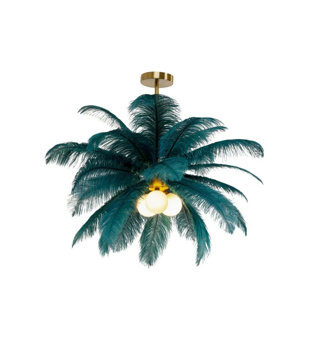 Lampa wisząca FEATHER PALM 87 cm zielona
