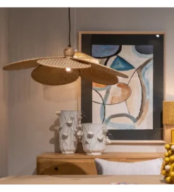 Lampa wisząca FEGARO 82 cm naturalne włókna