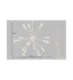 Lampa wisząca FIREWORKS 85 cm złota