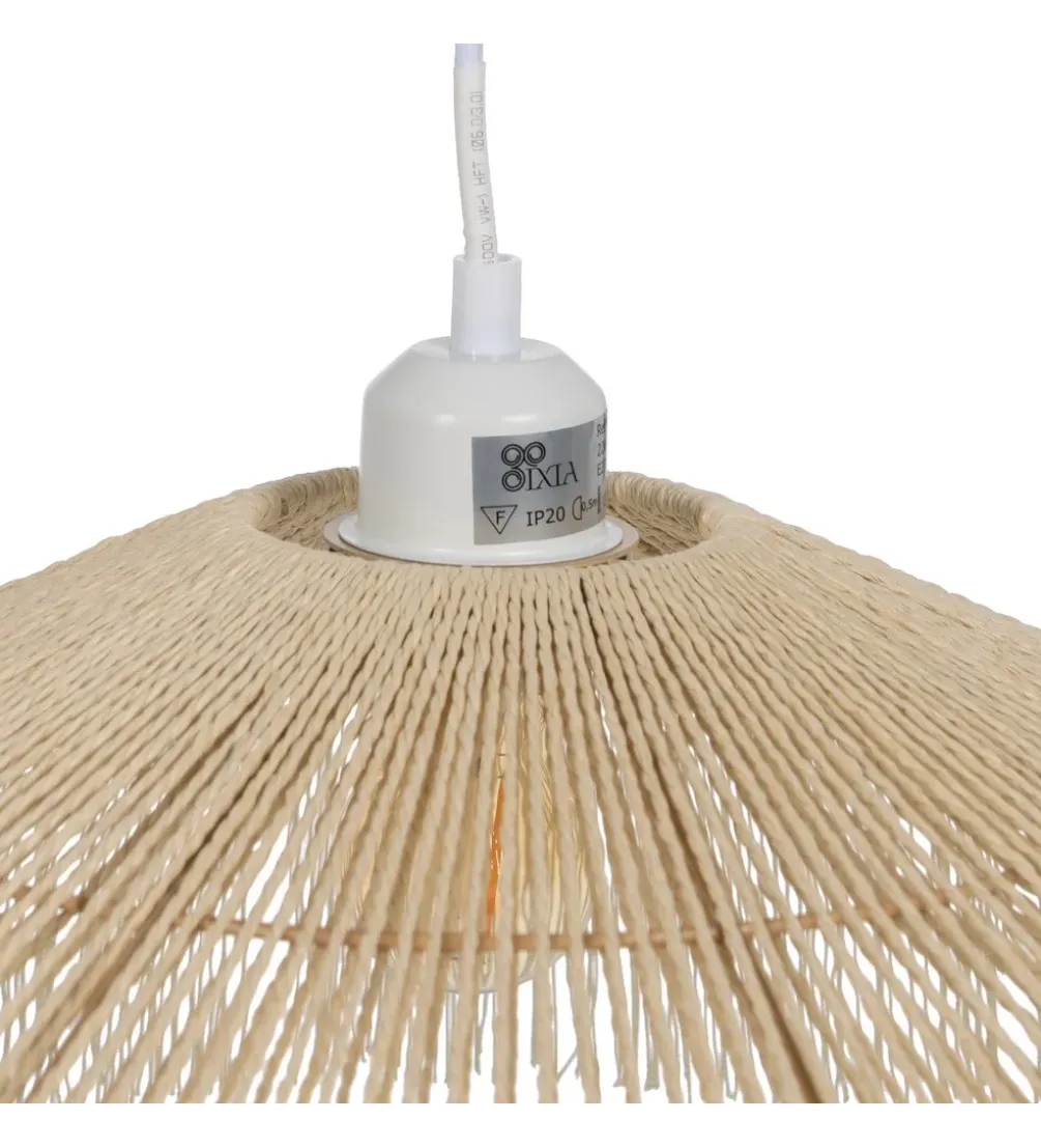Lampa wisząca GELMAS 41 cm naturalna