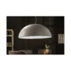 Lampa wisząca Glow biało srebrna 70 cm