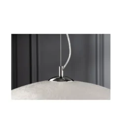 Lampa wisząca Glow biało srebrna 70 cm