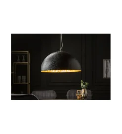 Lampa wisząca Glow 50 cm czarno złota