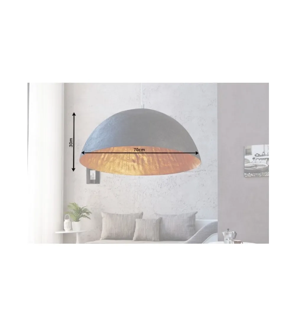 Lampa wisząca Glow 70 cm czarno złota