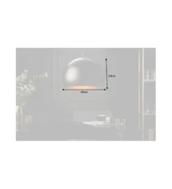 Lampa wisząca Glow ZEPPELIN 30 cm czarno - złota