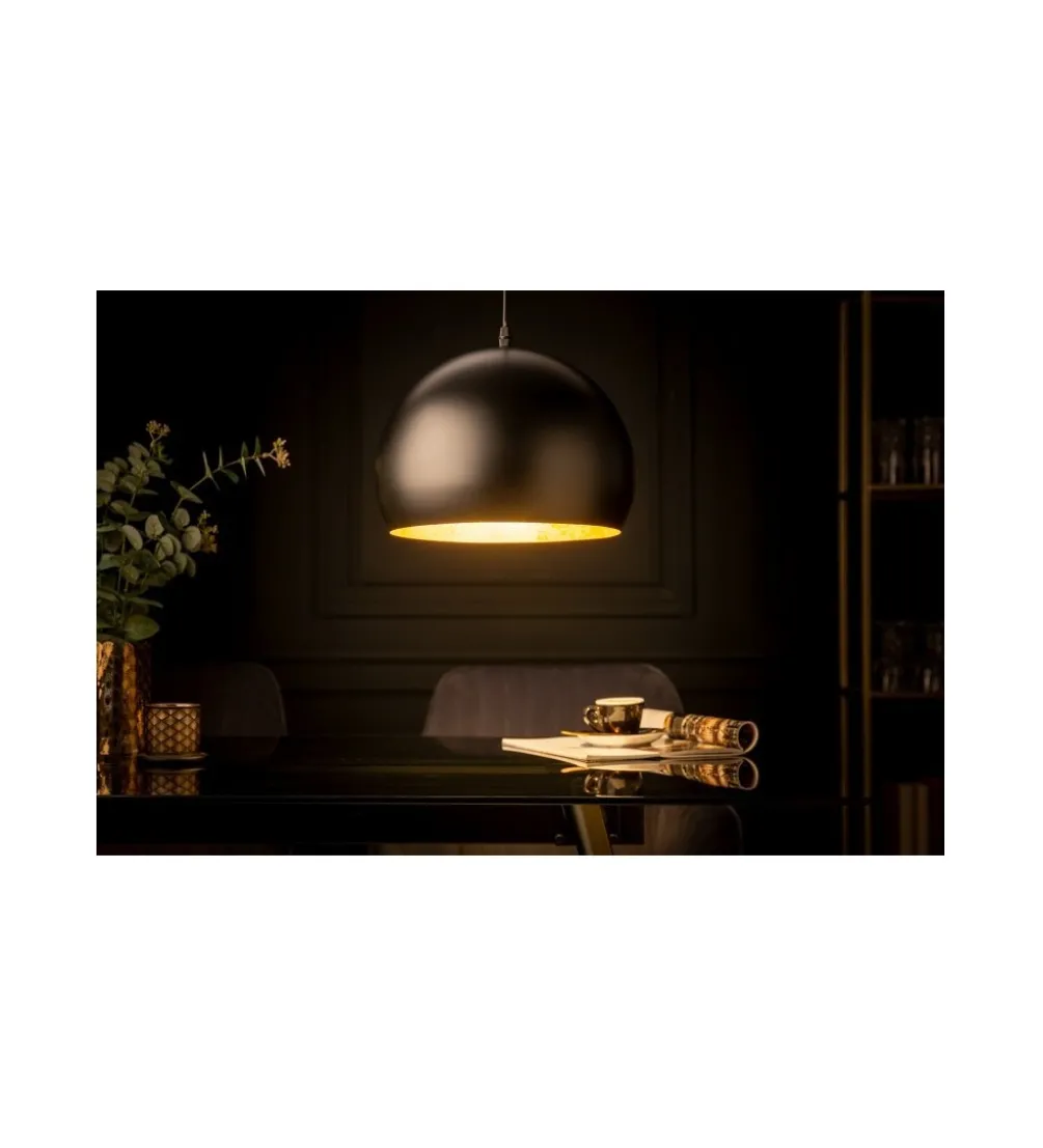Lampa wisząca Glow ZEPPELIN 30 cm czarno - złota