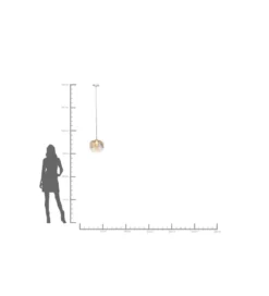 Lampa wisząca Golden Goblet 25 cm złota