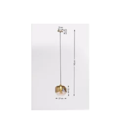 Lampa wisząca Golden Goblet 25 cm złota