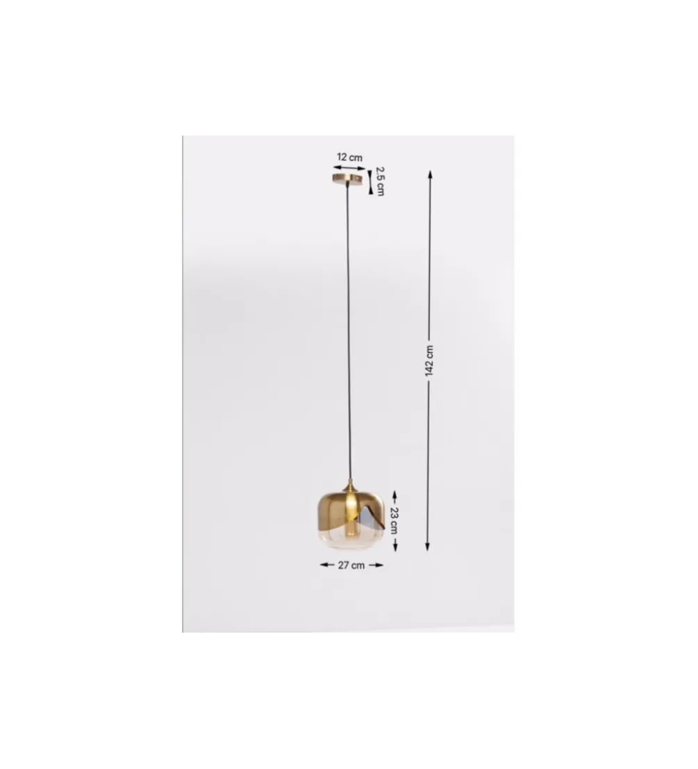 Lampa wisząca Golden Goblet 25 cm złota