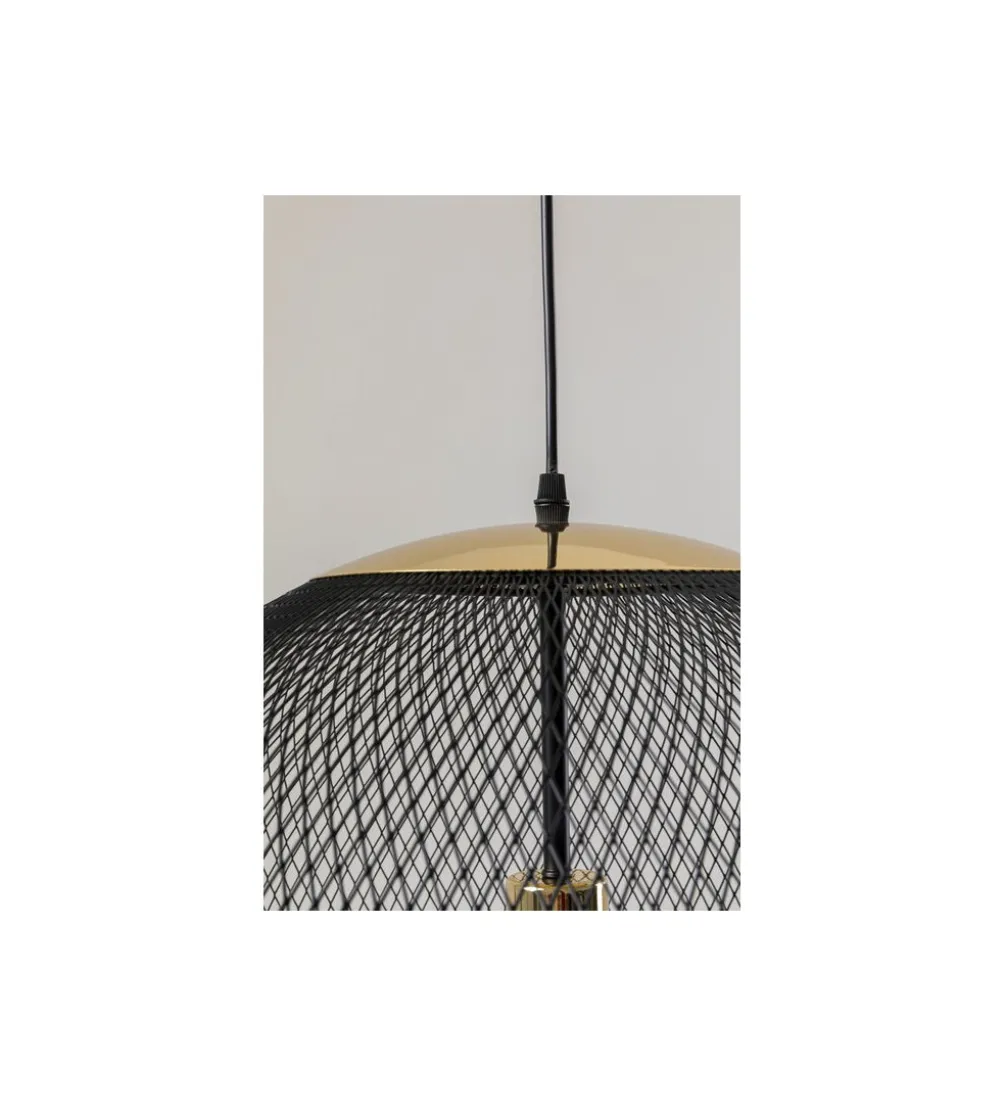 Lampa wisząca GRATO 45 cm czarno złota
