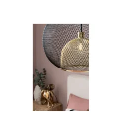 Lampa wisząca GRATO 45 cm czarno złota