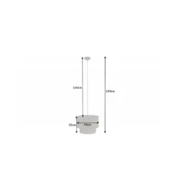 Lampa wisząca JAWA Viviena 45 cm naturalna