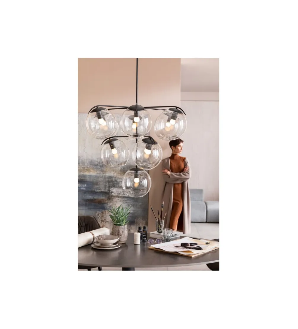 Lampa wisząca LASMINA 91 cm czarna
