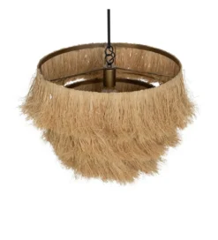 Lampa wisząca LIFS 48 cm Naturalna Rafia