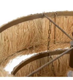 Lampa wisząca LIFS 48 cm Naturalna Rafia