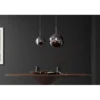 Lampa wisząca LIQUID DIAMOND 20 cm szkło dymione