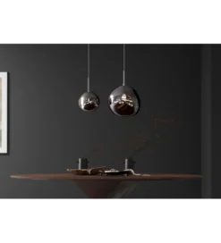 Lampa wisząca LIQUID DIAMOND 20 cm szkło dymione