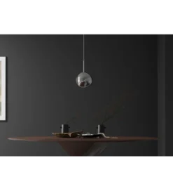 Lampa wisząca LIQUID DIAMOND 20 cm szkło dymione