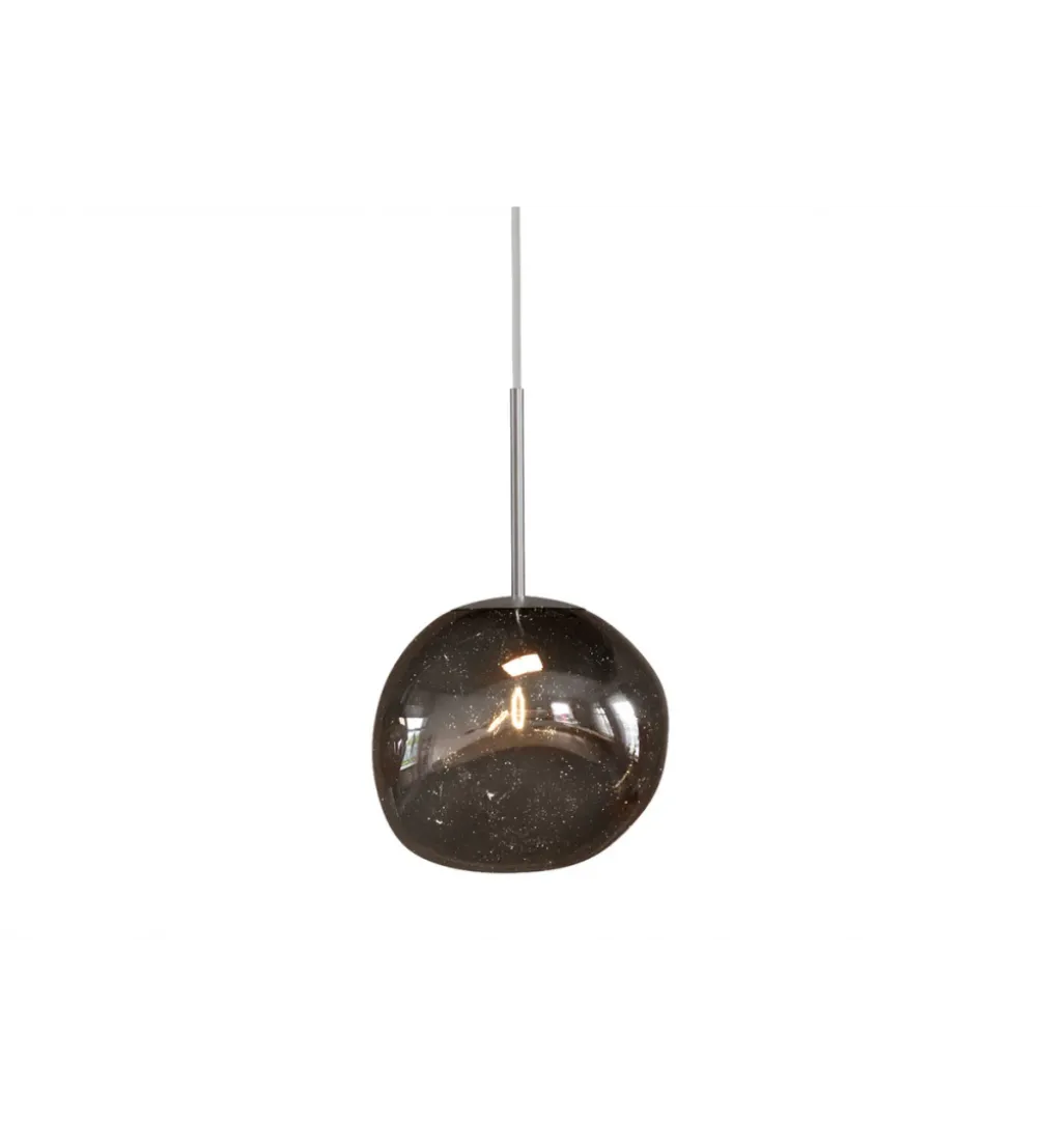 Lampa wisząca LIQUID DIAMOND 20 cm szkło dymione