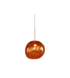 Lampa wisząca LIQUID DIAMOND 20 cm szkło miedź