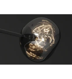 Lampa wisząca LIQUID DIAMOND 5 kloszy szkło dymione