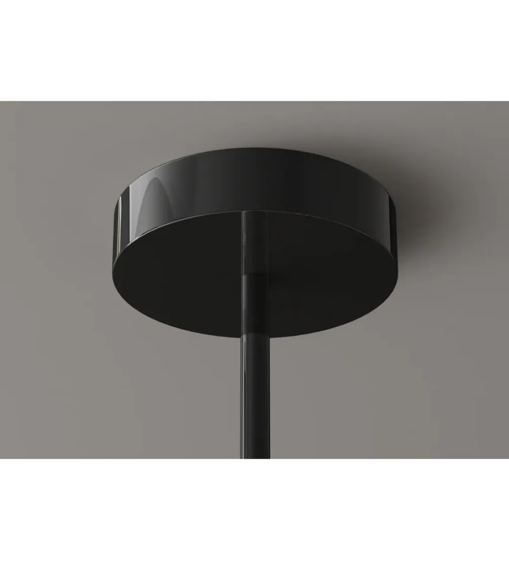 Lampa wisząca LIQUID DIAMOND 5 kloszy szkło dymione