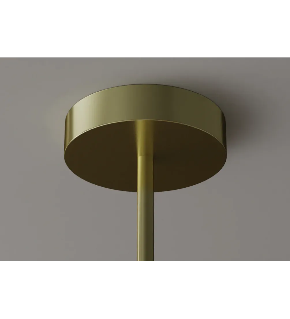 Lampa wisząca LIQUID DIAMOND 5 kloszy szkło złoty