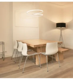 Lampa wisząca MONA LED 60 cm biała