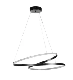Lampa wisząca MONA LED 60 cm czarna