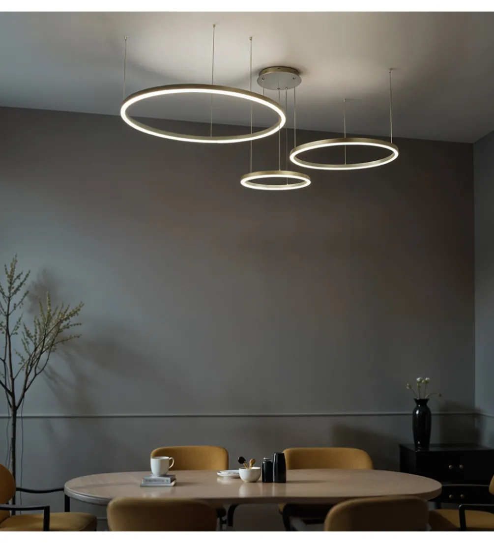 Lampa wisząca MONZA AZ134 145 cm złota
