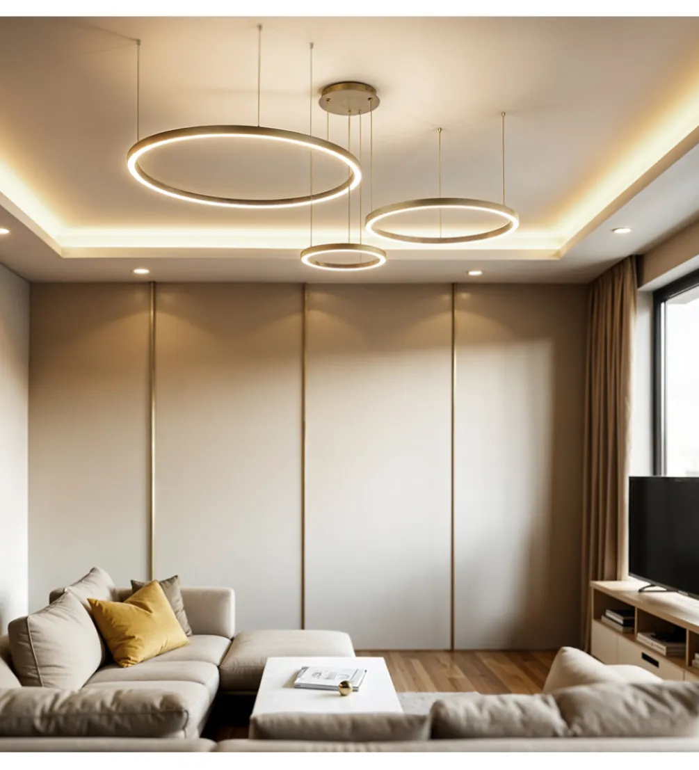 Lampa wisząca MONZA AZ134 145 cm złota