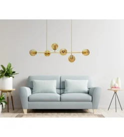 Lampa wisząca MORIS 113 cm złota