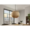 Lampa wisząca ORGANIC 45 cm tkanina naturalny