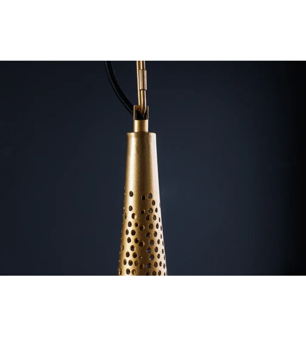 Lampa wisząca ORIENT LIVING 50 cm ze złotym dekorem