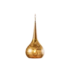 Lampa wisząca ORIENT LIVING 50 cm ze złotym dekorem