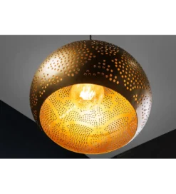 Lampa wisząca ORIENT LIVING 50 cm ze złotym dekorem