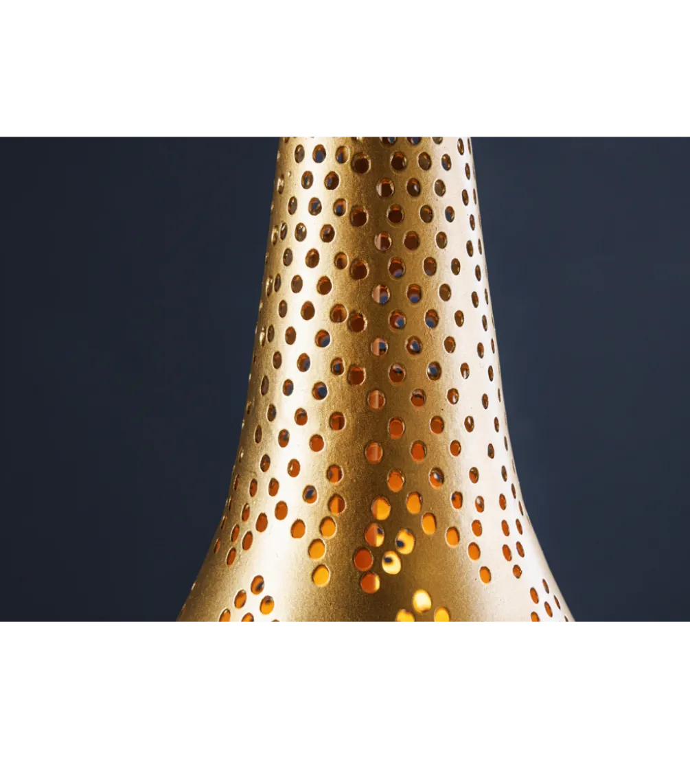 Lampa wisząca ORIENT LIVING 50 cm ze złotym dekorem