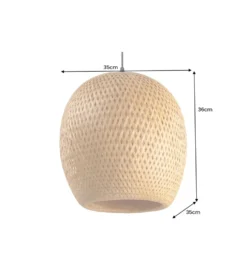 Lampa wisząca PAVO Nest 35 cm bambus