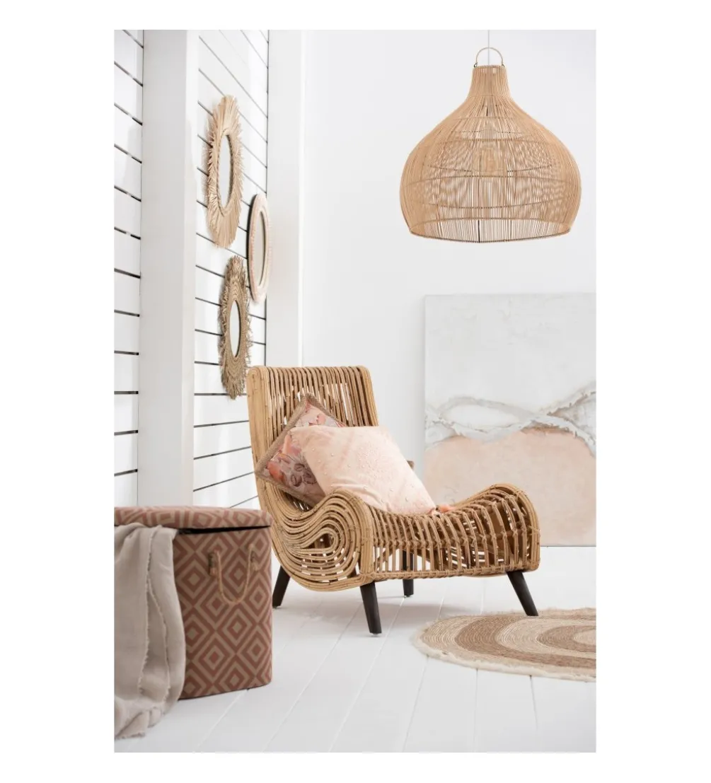 Lampa wisząca Pear 80 cm naturalna