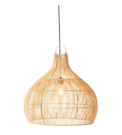 Lampa wisząca Pear 80 cm naturalna